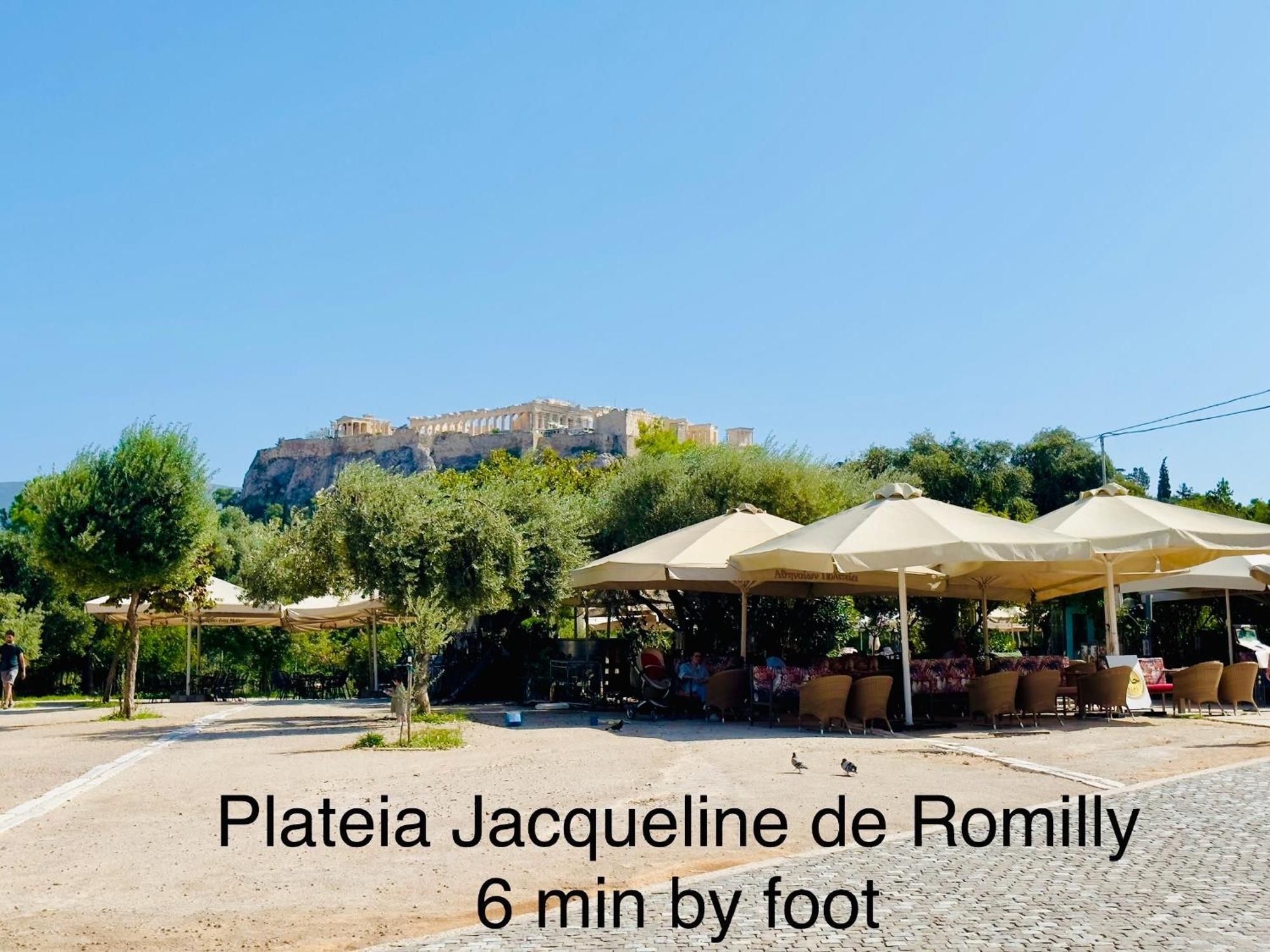 Yuna Penthouse, 100Sqm Private Rooftop Terrasse, Acropolis By Foot アテネ エクステリア 写真