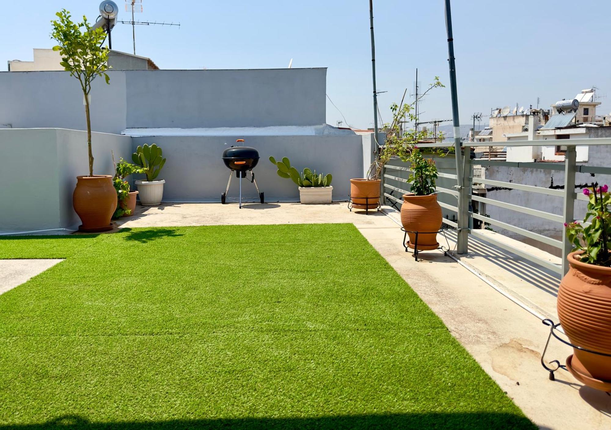 Yuna Penthouse, 100Sqm Private Rooftop Terrasse, Acropolis By Foot アテネ エクステリア 写真